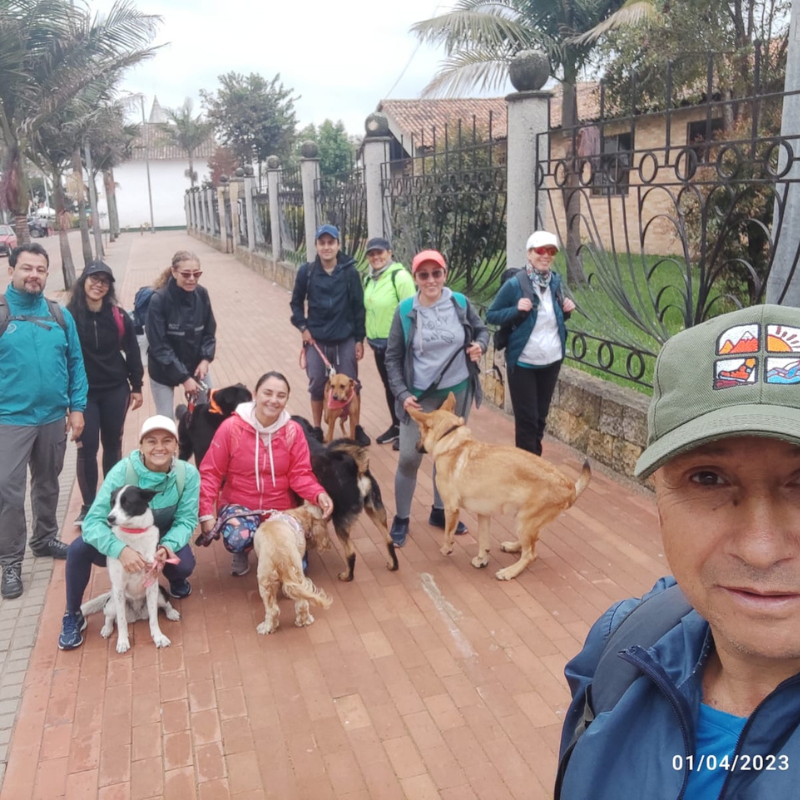 listos para nuestra caminata